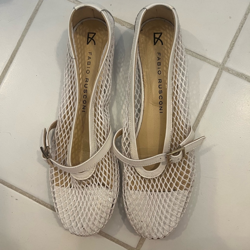 White Mesh Women's Shoes